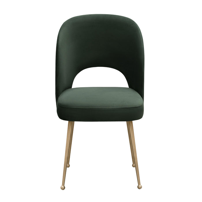 Swell Forest Green Velvet Chair - UK