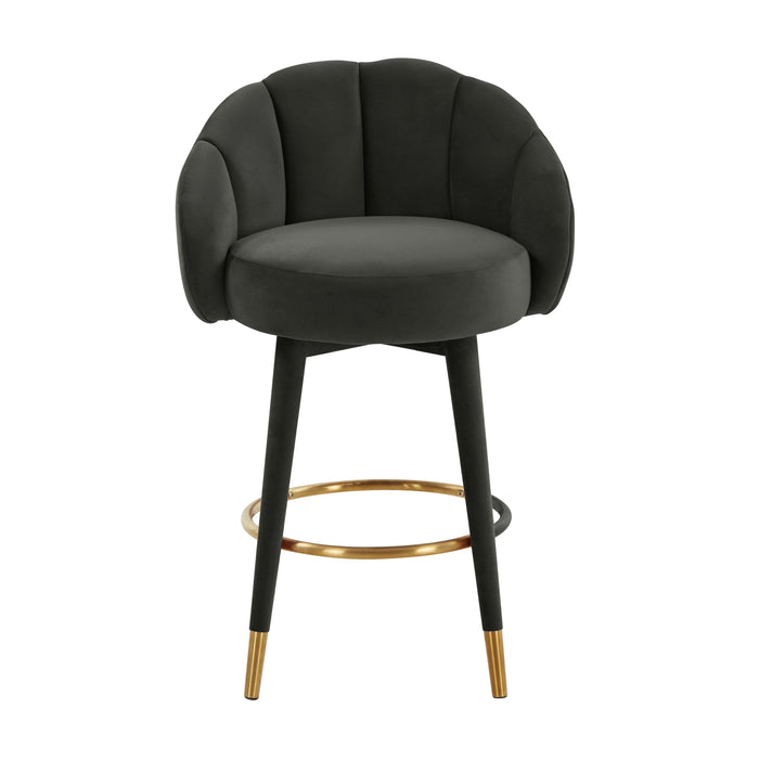 Myla Black Swivel Counter Stool - UK