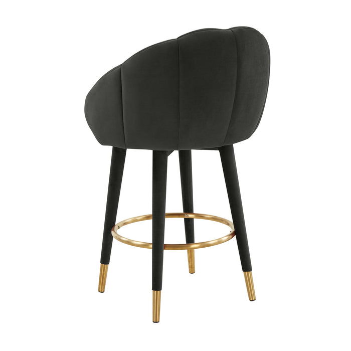 Myla Black Swivel Counter Stool - UK