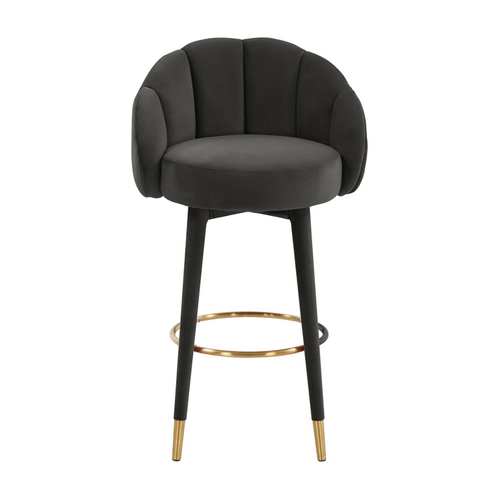 Myla Black Swivel Bar Stool - UK