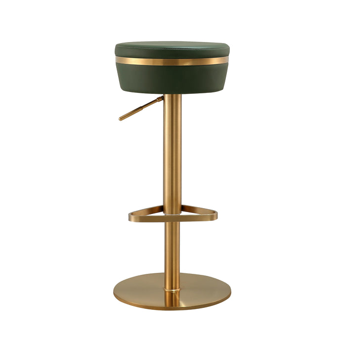 Astro Malachite Green and Gold Adjustable Stool - UK