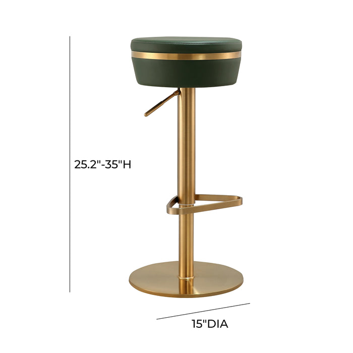 Astro Malachite Green and Gold Adjustable Stool - UK
