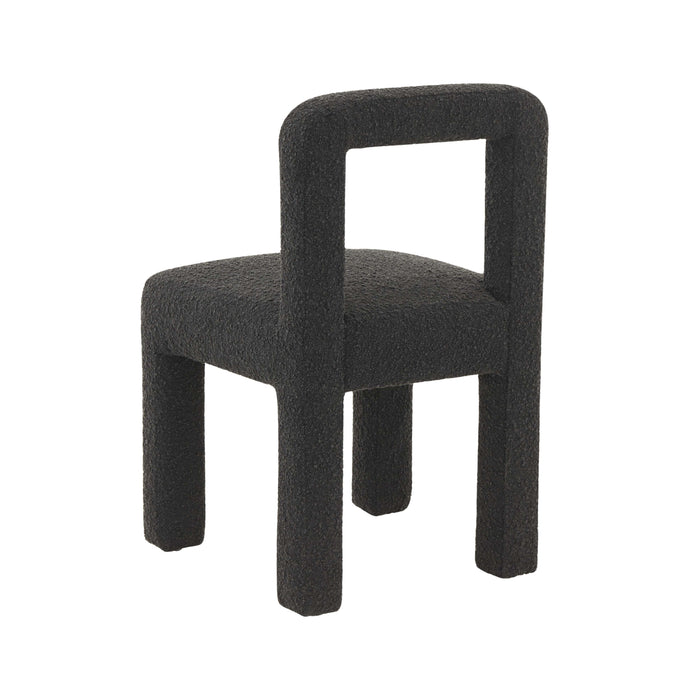 Hazel Black Boucle Dining Chair - UK