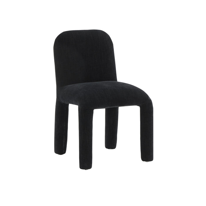 Georgia Midnight Black Chenille Dining Chair - UK