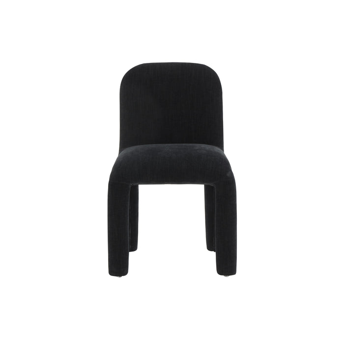 Georgia Midnight Black Chenille Dining Chair - UK