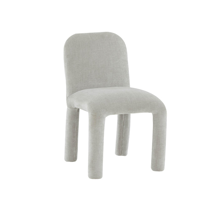 Georgia Light Grey Chenille Dining Chair - UK