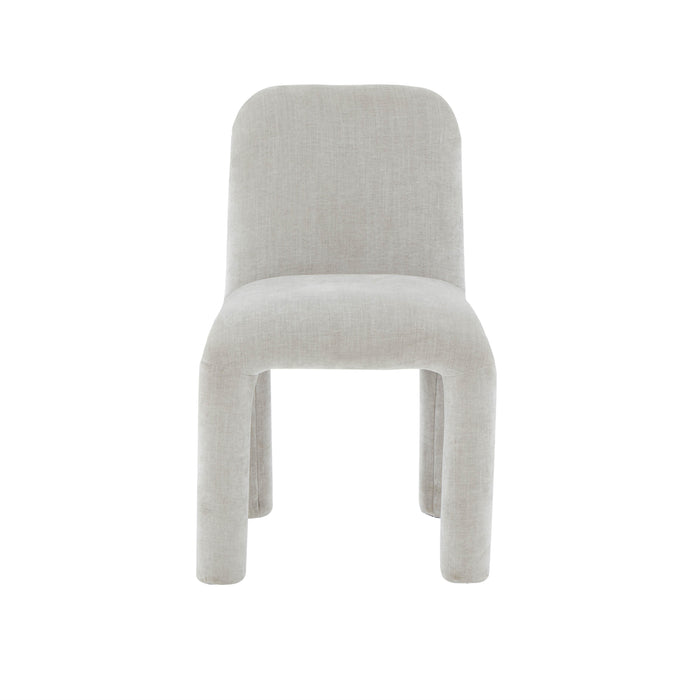 Georgia Light Grey Chenille Dining Chair - UK