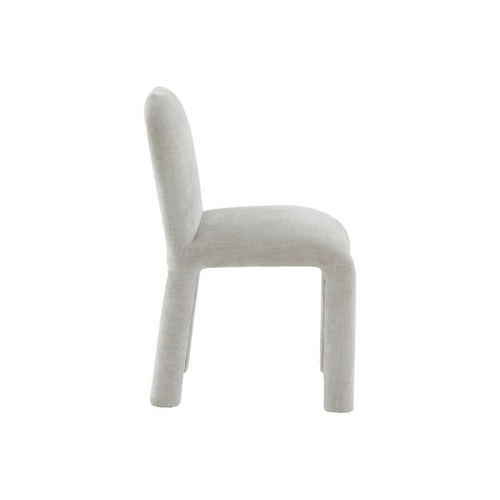 Georgia Light Grey Chenille Dining Chair - UK