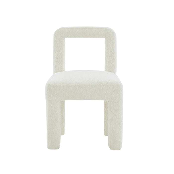 Hazel Cream Boucle Dining Chair - UK