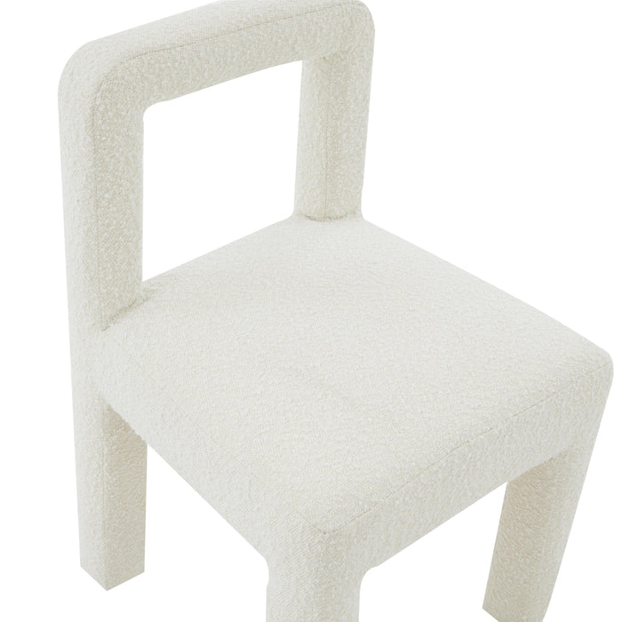 Hazel Cream Boucle Dining Chair - UK