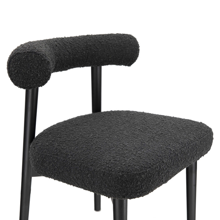 Spara Black Boucle Side Chair - UK