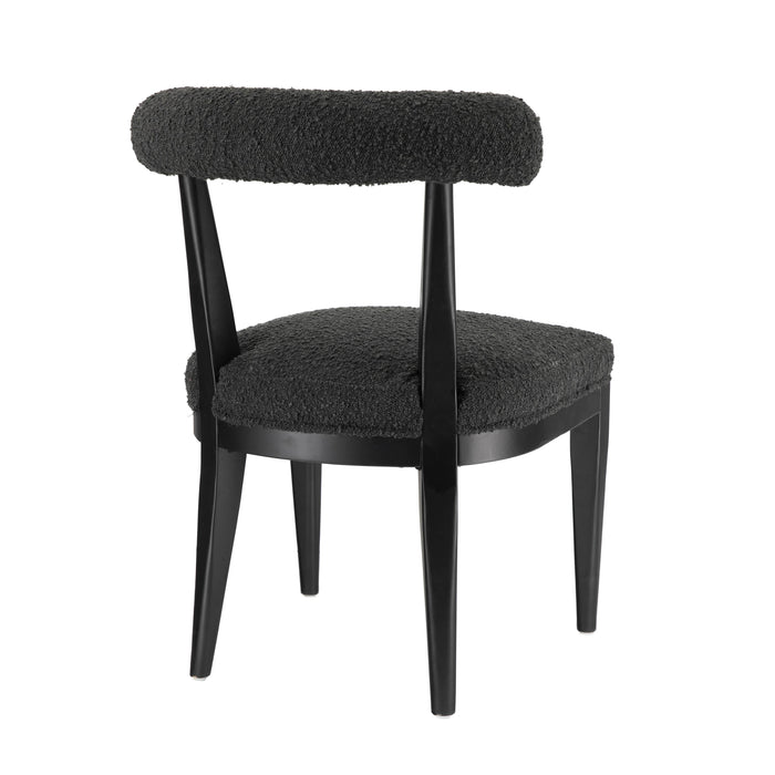 Palla Black Boucle Dining Chair - UK