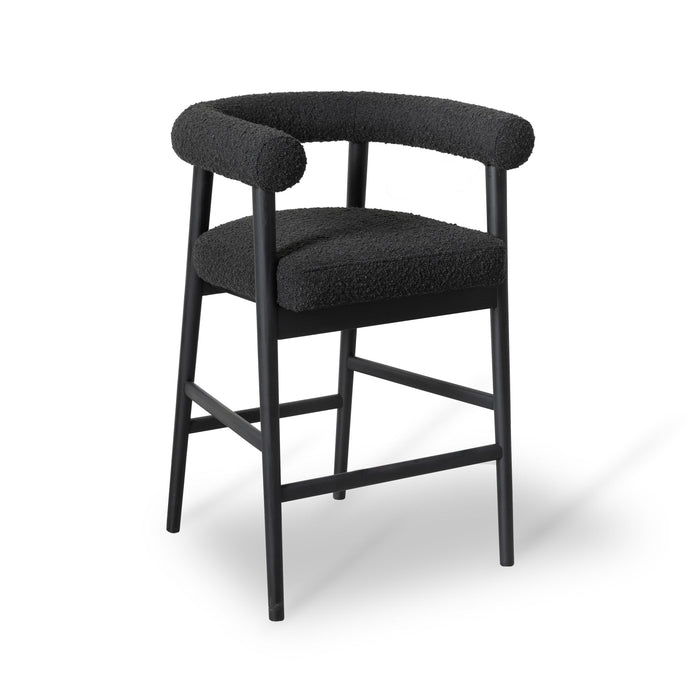 Spara Black Boucle Counter Stool - UK