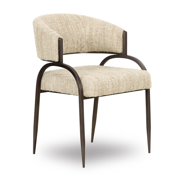 Tatum Taupe Textured Performance Boucle Dining Chair