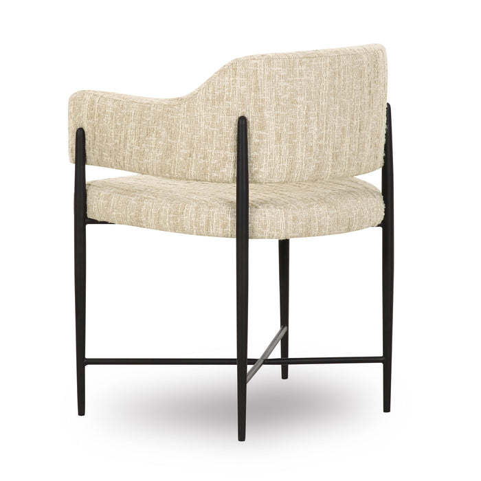Sezanne Taupe Textured Performance Boucle Dining Chair