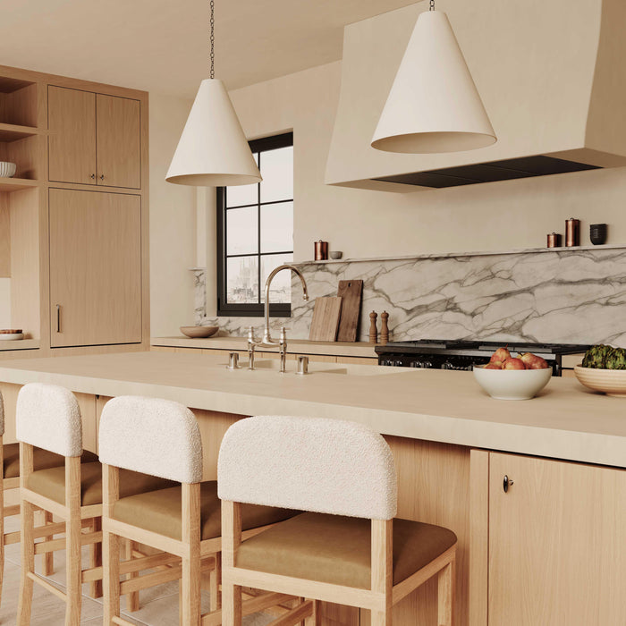 Calla Cognac Performance Velvet Counter Stool