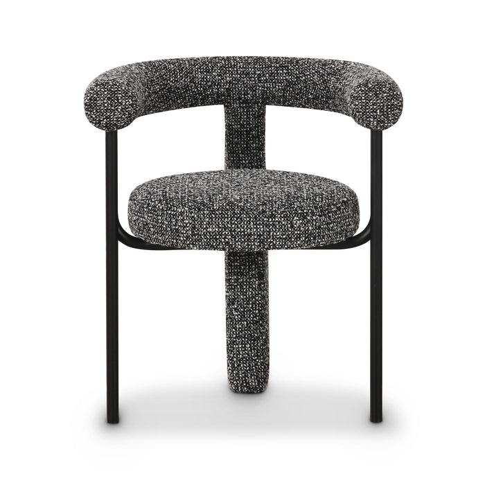Synn Black Performance Boucle Dining Chair