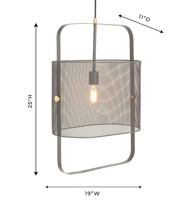 Klaus Large Grey Pendant 2