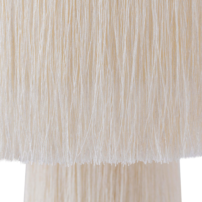 Atolla Cream Tassel Table Lamp - UK
