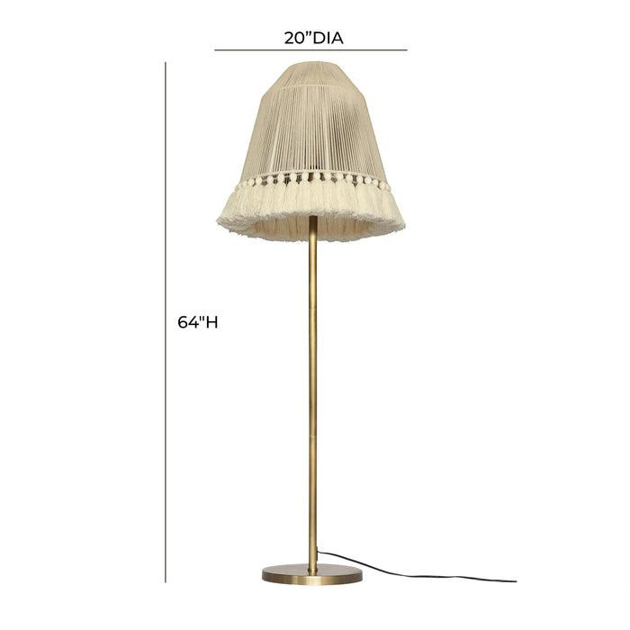 June White Tall Floor Lamp 9
