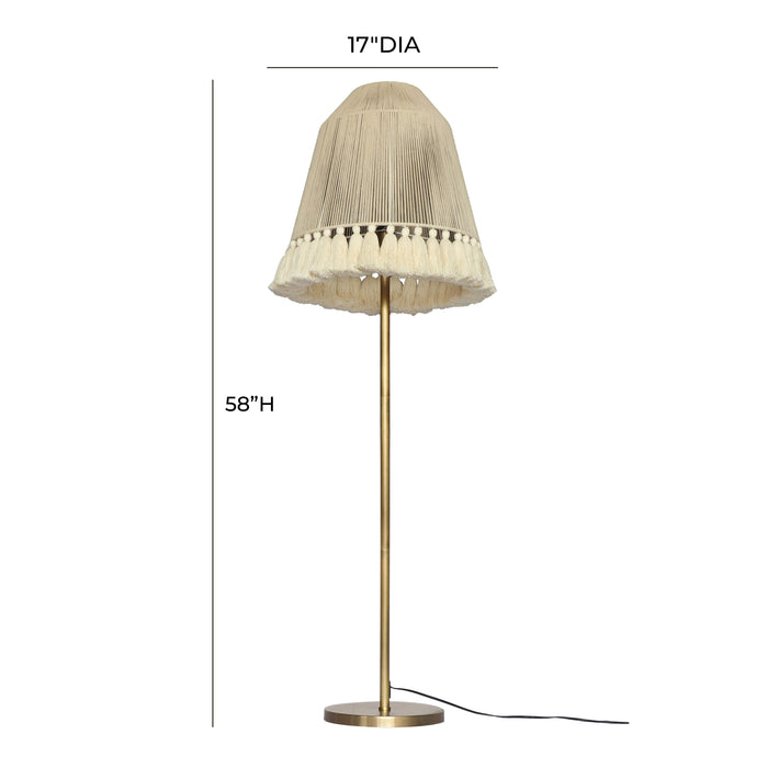 June White Medium Floor Lamp 9