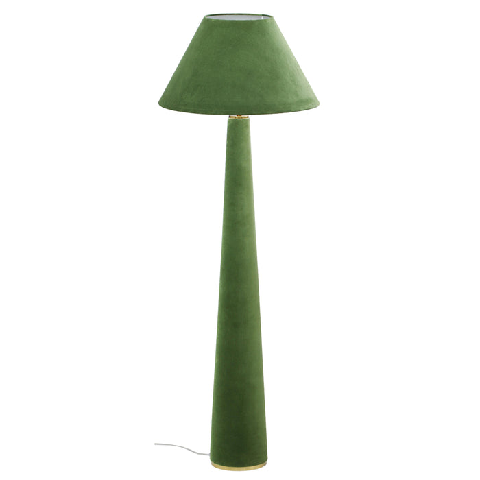 Graham Moss Green Velvet Floor Lamp