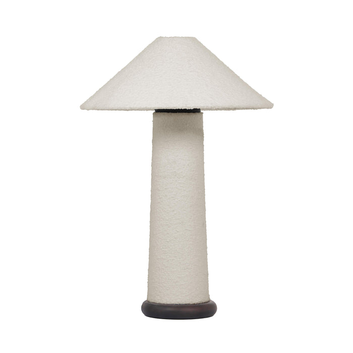 Faith White Boucle Table Lamp