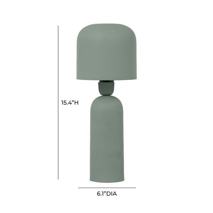Shroom Green Metal Table Lamp