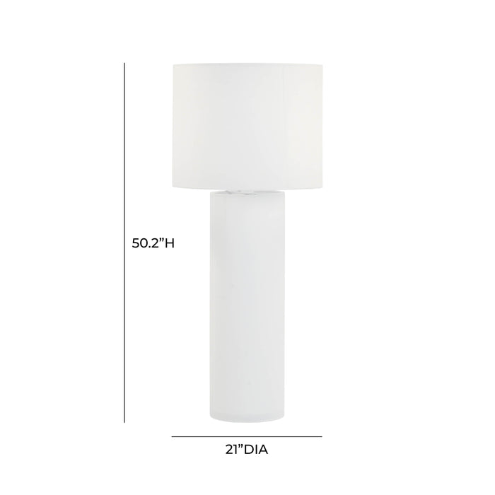 Cleopatra Cream Linen Floor Lamp