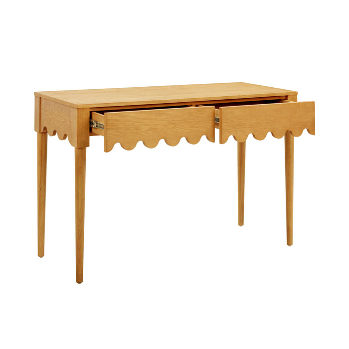 Oodle Natural Ash 2-Drawer Desk - UK