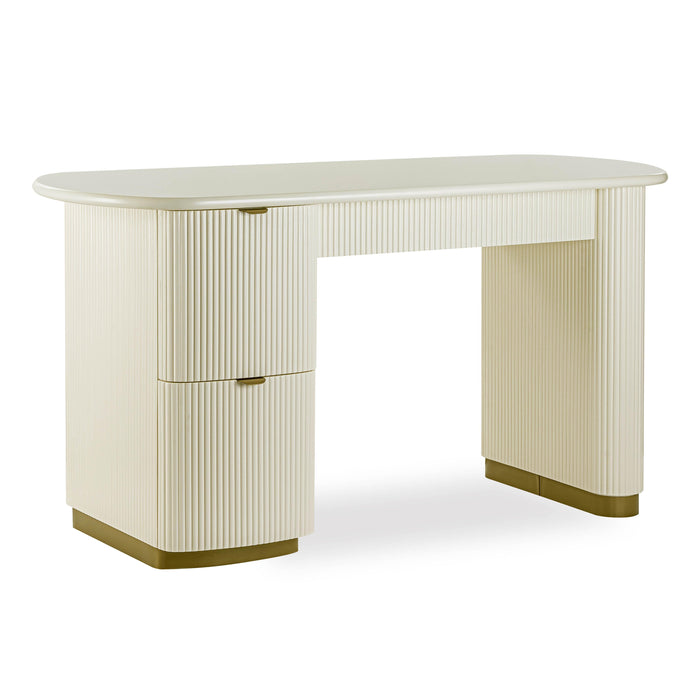 Francesca Cream 3-Drawer Desk