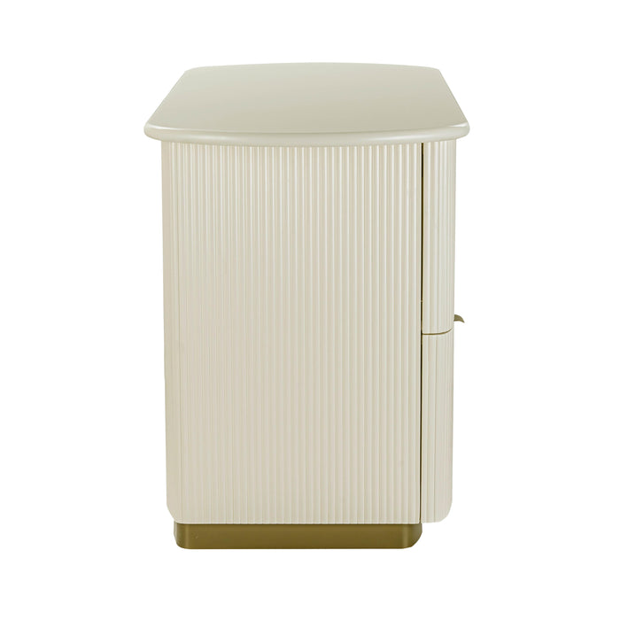 Francesca Cream 3-Drawer Desk