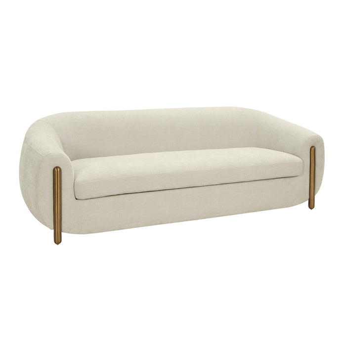 Lina Grey Textured Linen Sofa - UK