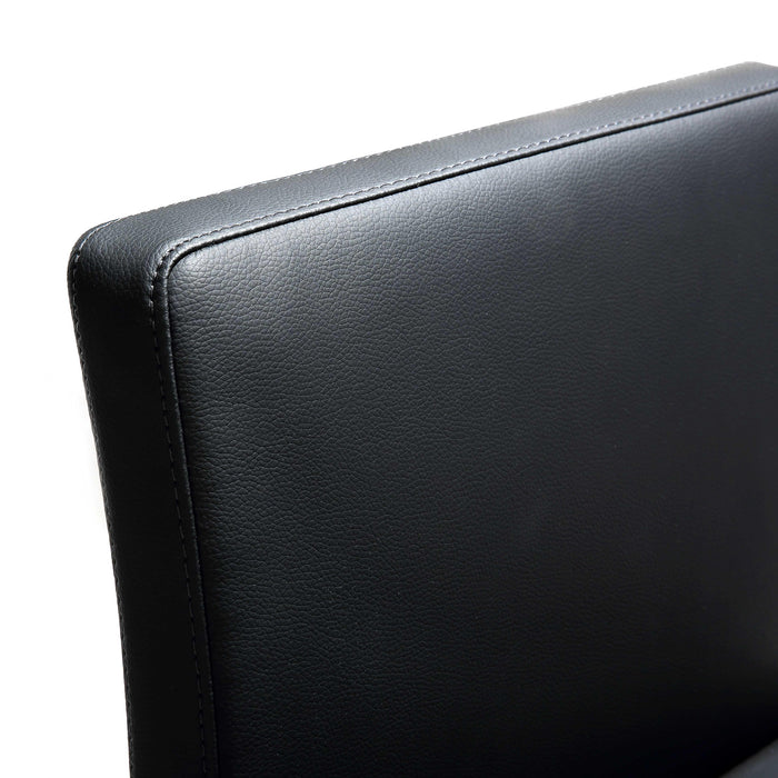 Parma Black Stainless Steel Counter Stool - Set of 2 - UK