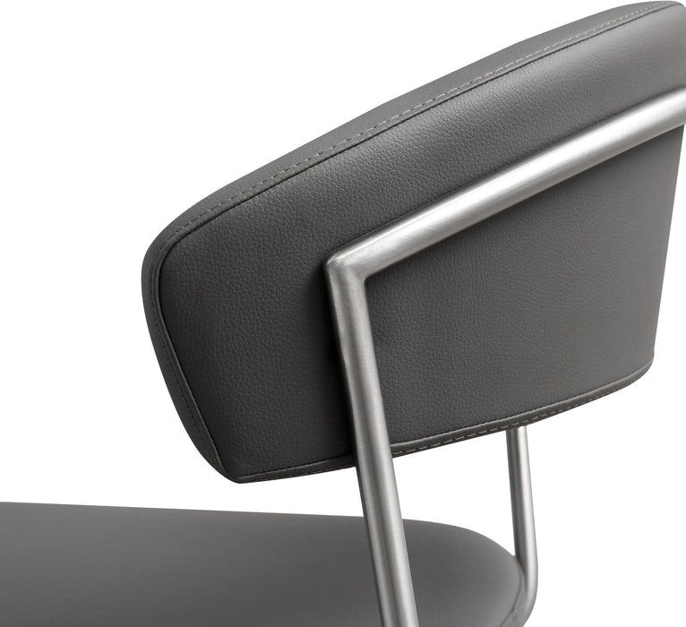 Cosmo Grey Stainless Steel Barstool - UK