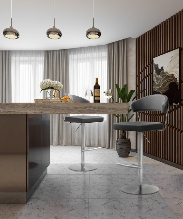 Cosmo Grey Stainless Steel Barstool - UK