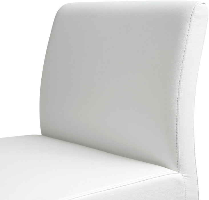 Denmark White Stainless Steel Barstool - Set of 2 - UK