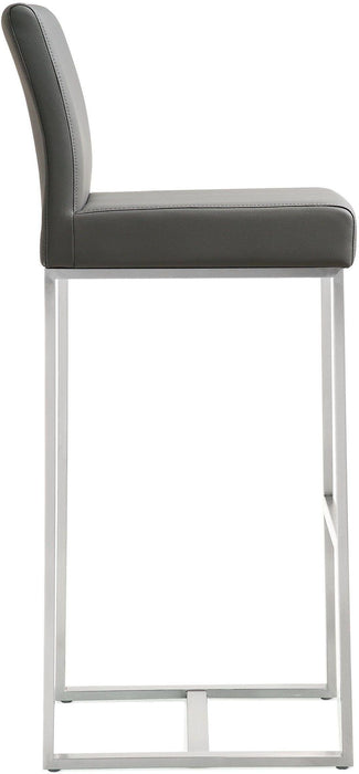 Denmark Grey Stainless Steel Barstool - Set of 2 - UK