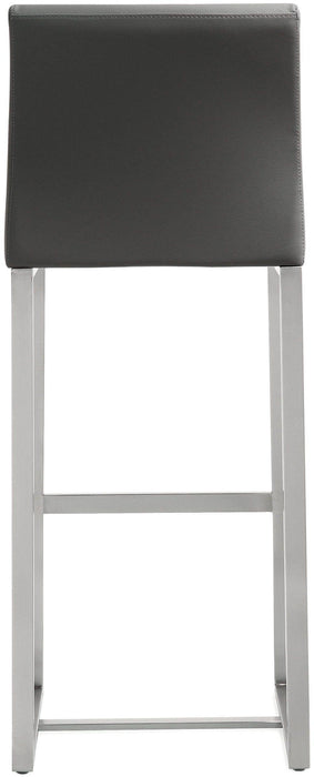Denmark Grey Stainless Steel Barstool - Set of 2 - UK