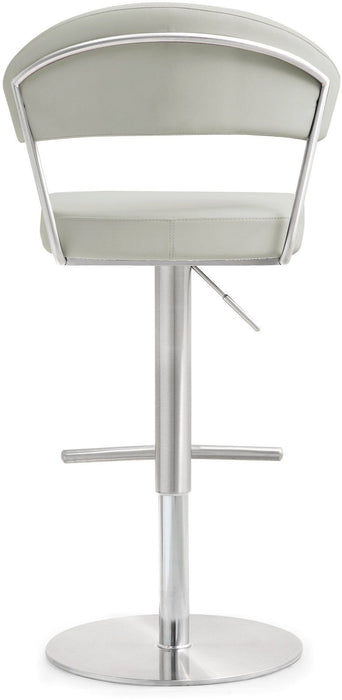 Cosmo Light Grey Stainless Steel Barstool - UK