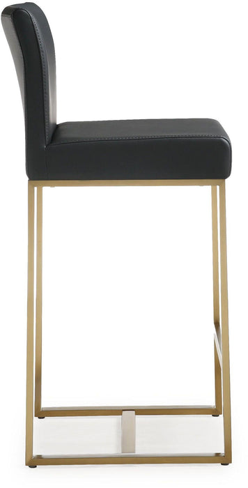 Denmark Black Gold Steel Counter Stool - Set of 2 - UK