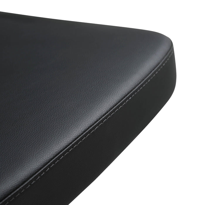 Cosmo Black Performance Vegan Leather on Black Steel Barstool - UK