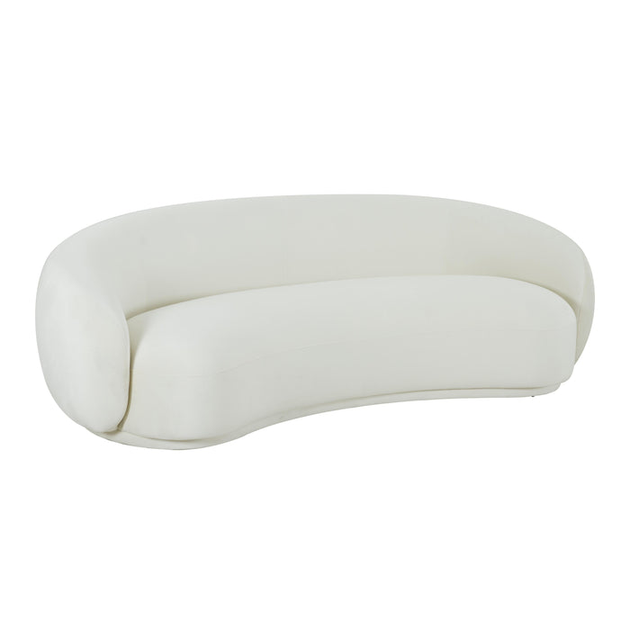 Kendall Cream Velvet Sofa - UK