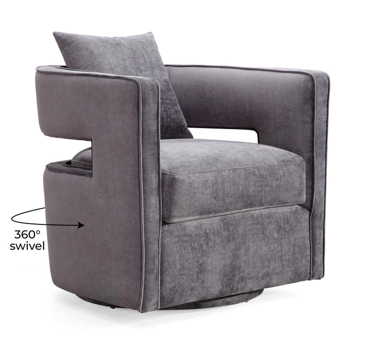 Kennedy Grey Swivel Chair - UK
