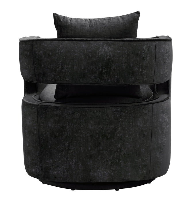 Kennedy Black Swivel Chair - UK