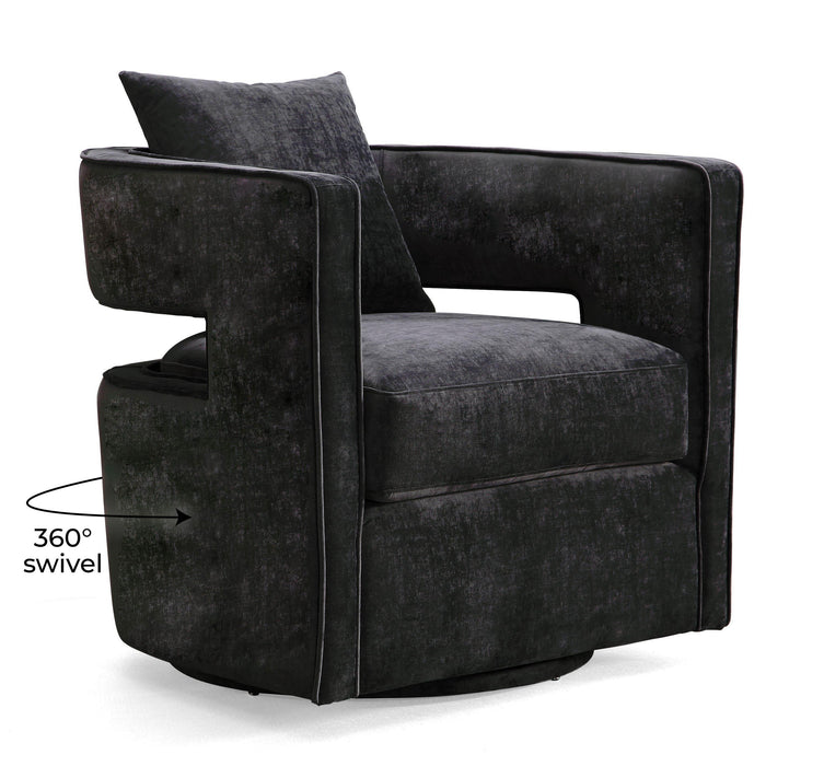 Kennedy Black Swivel Chair - UK
