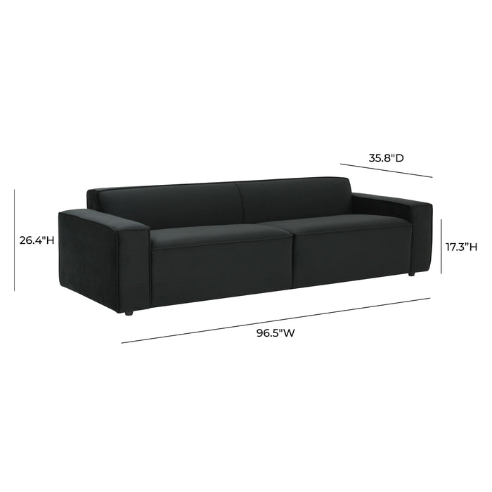 Olafur Black Velvet Sofa - UK