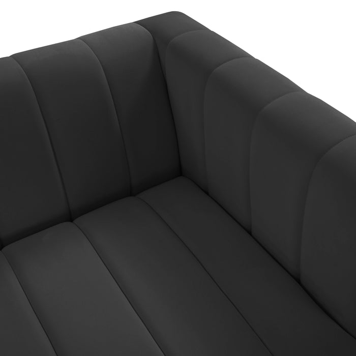 Norah Black Velvet Sofa - UK