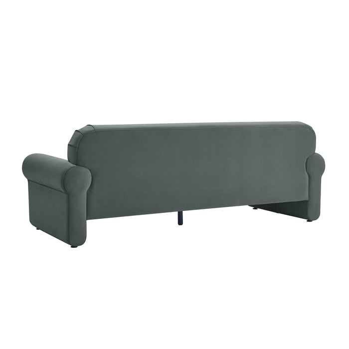 Keelee Grey 84 Inch Velvet Sofa 8