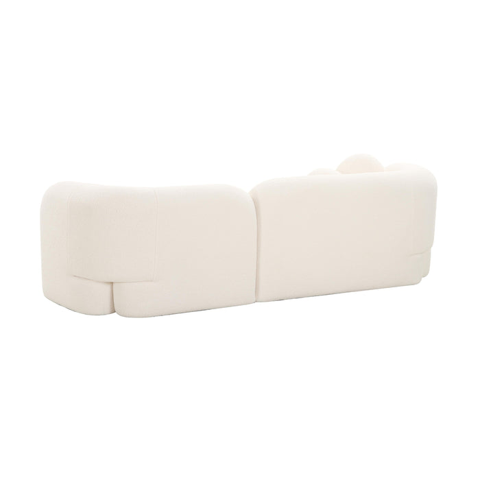 Amelie Cream Faux Fur Sofa - UK